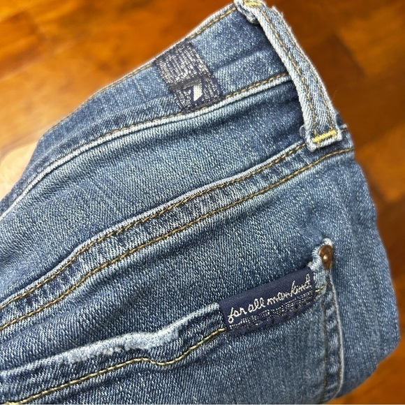 7 for all mankind gwenevere skinny gray ankle jean - Picture 7 of 10